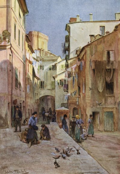 La Piazza, Sestri Levante by Walter Frederick Roofe Tyndale