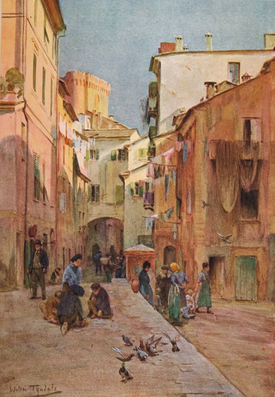La Piazza, Sestri Levante by Walter Frederick Roofe Tyndale