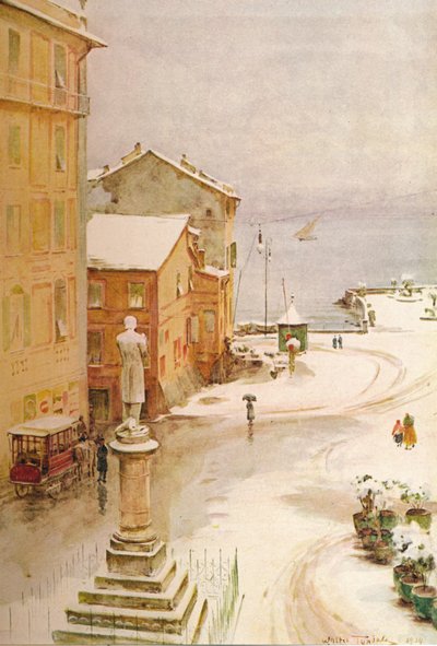 Piazza Mazzini, S. Margherita, c1910, 1912 by Walter Frederick Roofe Tyndale