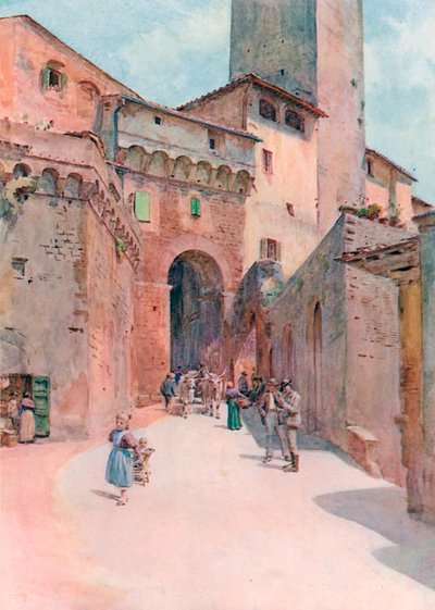 Portone Dei Becci, San Gimignano by Walter Frederick Roofe Tyndale