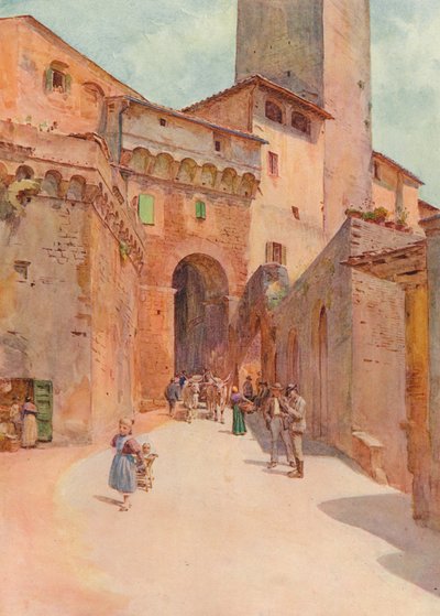 Portone Dei Becci, San Gimignano by Walter Frederick Roofe Tyndale