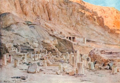 Ruins of the Temple of Mentuhotep at Thebes by Walter Frederick Roofe Tyndale