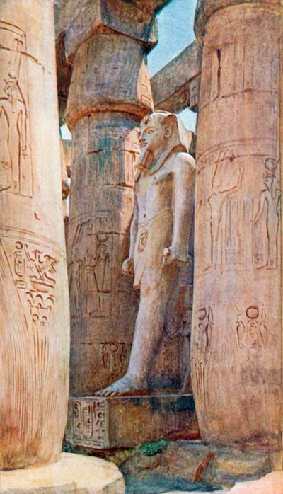 Statue of Ramses II, Luxor Temple by Walter Frederick Roofe Tyndale