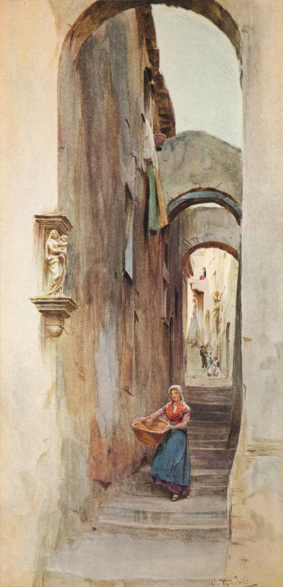 Street in Cervo San Bartolommeo, c1910-1912 by Walter Frederick Roofe Tyndale