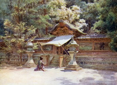 Temple Fence and Gate, Higashi Otani, Kyoto by Walter Frederick Roofe Tyndale