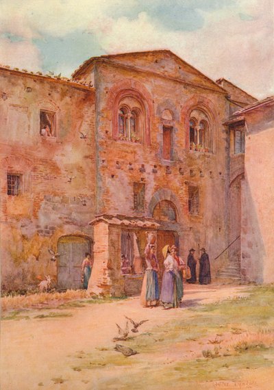 The House of the Provost, San Gimignano, c1900-1913 by Walter Frederick Roofe Tyndale
