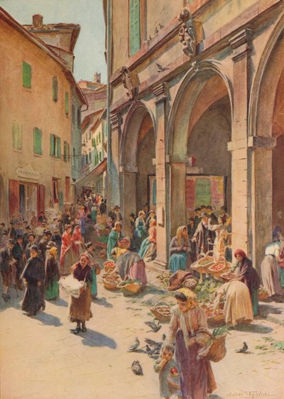 The Market at Montepulciano by Walter Frederick Roofe Tyndale