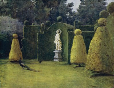 The New Forest: Bowling Green at Brokenhurst Park by Walter Frederick Roofe Tyndale