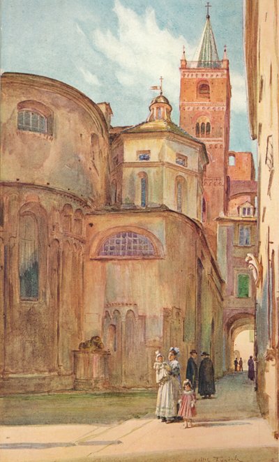 The Romanesque Church at Albenga, c1910, 1912 by Walter Frederick Roofe Tyndale