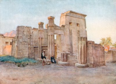 The Temple of Nektenebo, Medinet Habu by Walter Frederick Roofe Tyndale