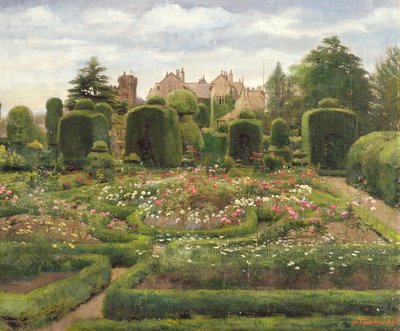 The Topiary Gardens, Levens Hall, Cumbria, 1886 by Walter Frederick Roofe Tyndale