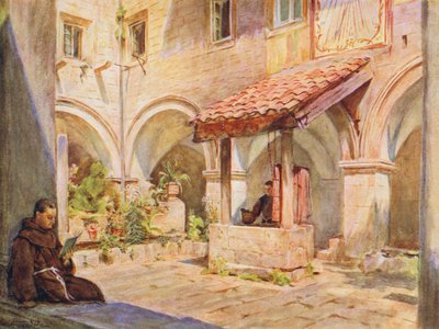 The Upper Cloister at San Francesco, Ragusa by Walter Frederick Roofe Tyndale