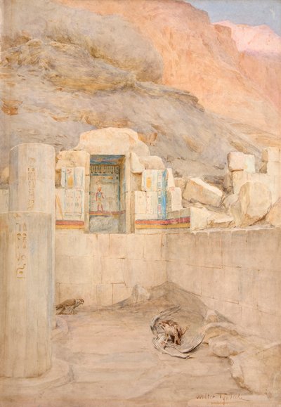 Two Raptors with a Stork Carcass by Walter Frederick Roofe Tyndale