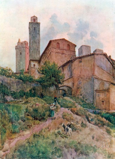 Via Capassi, San Gimignano by Walter Frederick Roofe Tyndale