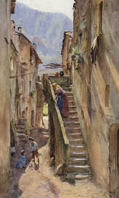 Vicolo del Ponte, Villa Nuova Di Albenga, Italy by Walter Frederick Roofe Tyndale