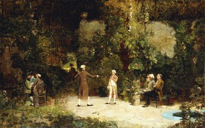 The Fencing Lesson, c.1879 by Walter Gay