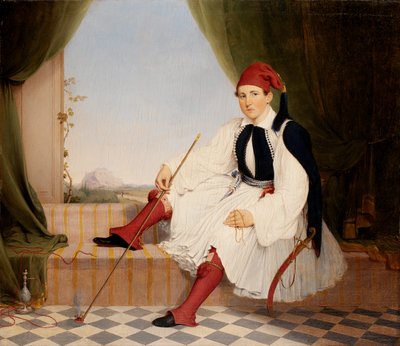 Portrait of John B. Carmac, in Greek Evzone Costume by Walter Gould