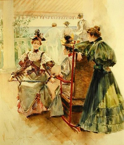 On the Veranda by Walter Granville Smith