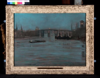 Nocturne, Battersea Old Bridge, London by Walter Greaves