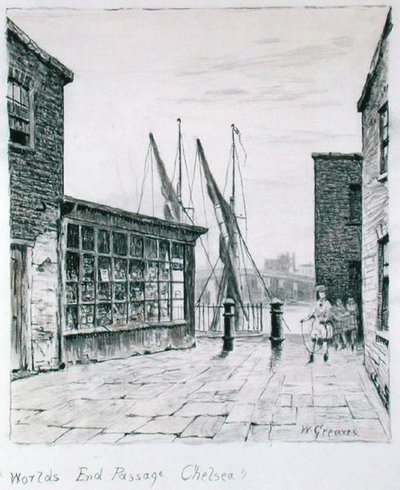 Worlds End Passage, Chelsea by Walter Greaves