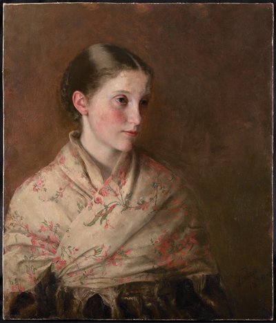 A Girl in a Shawl by Walter Henry Truscott