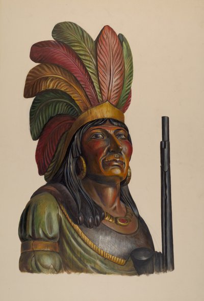 Cigar Store Indian by Walter Hochstrasser