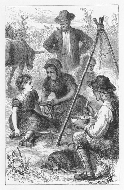 Scene from The Mill on the Floss by George Eliot, c. 1880 by Walter James Allen
