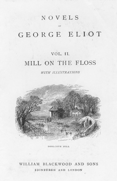 Title page of The Mill on the Floss by George Eliot, c. 1880 by Walter James Allen