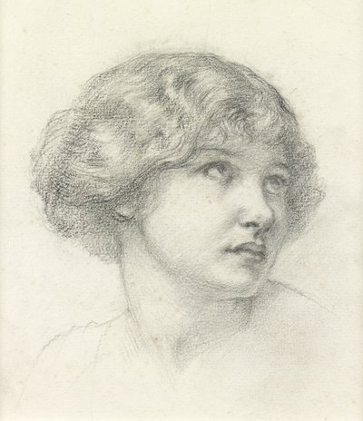 Head of a Girl by Walter John (attr. to) Knewstub