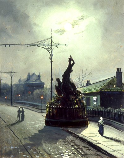 The Original Oak at Night, in Headingley by Walter Linsley (attr. to) Meegan