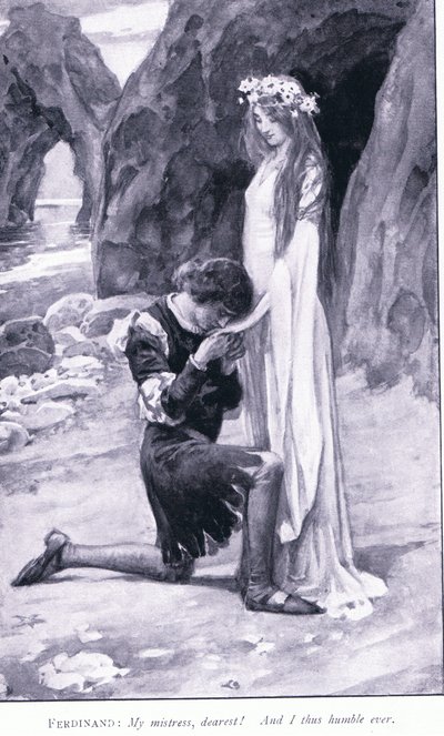 Ferdinand: My Mistress, Dearest! And I Thus Humble Ever by Walter Paget