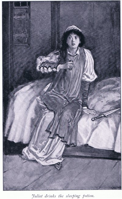 Juliet Drinks the Sleeping Potion by Walter Paget