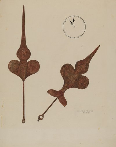Church Clock Hands by Walter Praefke