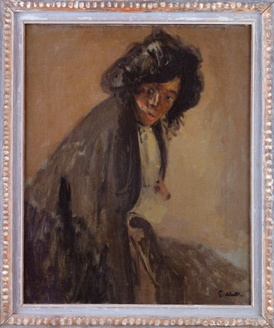 Giuseppina Leaning Against a Chaise Longue by Walter Richard Sickert