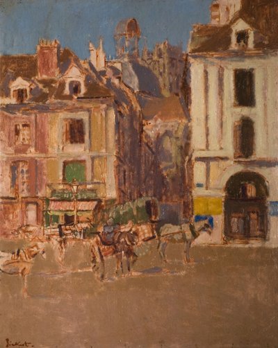 La Rue Notre Dame And The Quai Duquesne by Walter Richard Sickert