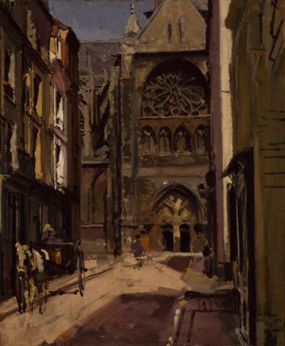 La Rue Pecquet, Dieppe, France by Walter Richard Sickert