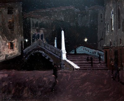 Ponte delle Guglie sul Cannaregio (Night Scene, Venice) c.1896 by Walter Richard Sickert
