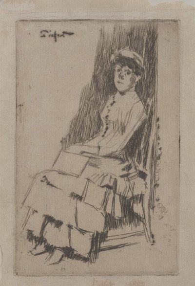 Portrait of Agnes Oldfield by Walter Richard Sickert