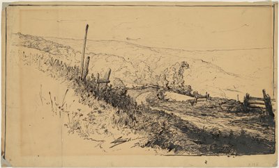 A Road in the Hills Near Dordrecht by Walter Shirlaw