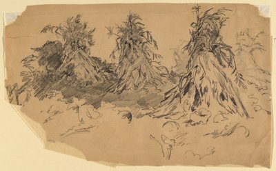 Cornstalks by Walter Shirlaw