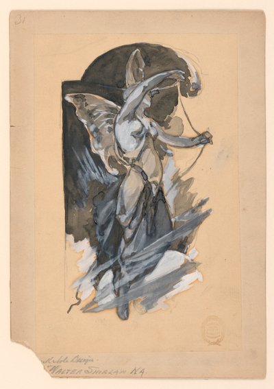 Motif for Bank Note Design by Walter Shirlaw