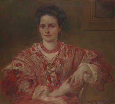 Portrait of Dorothea A. Dreier (1870) by Walter Shirlaw