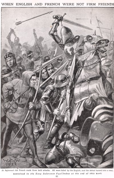 When the French and English Fought at Agincourt, illustration 