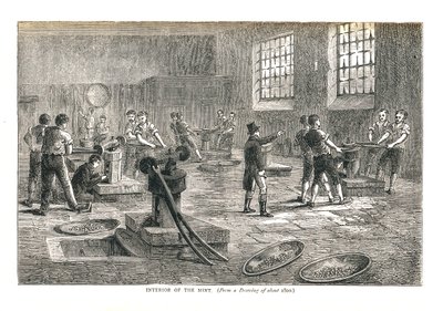 The Interior of the Mint from a Drawing of About 1800, 1878 by Walter Thornbury