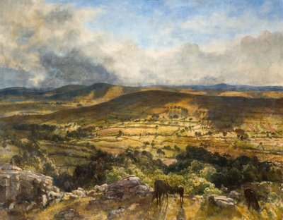 Widecombe In The Moor, Devon, 1922 by Walter Westley Russell
