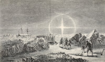 A Funeral on the Ice, the Effect of Paraselena (Mock Moons) by Walter William May
