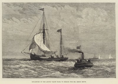 Departure of the Arctic Yacht Kara to Search for Mr Leigh Smith by Walter William May