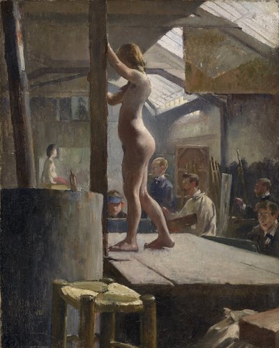 Life Class, Academie Julian by Walter Withers