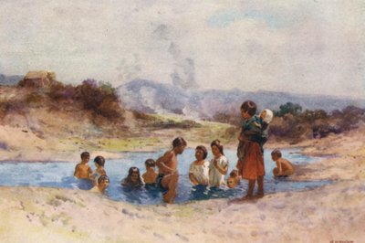 New Zealand: In a Hot Pool by Walter Wright