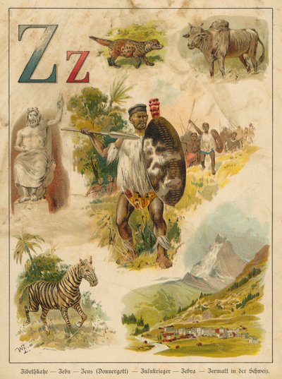 Letter Z by Walter Zweigle